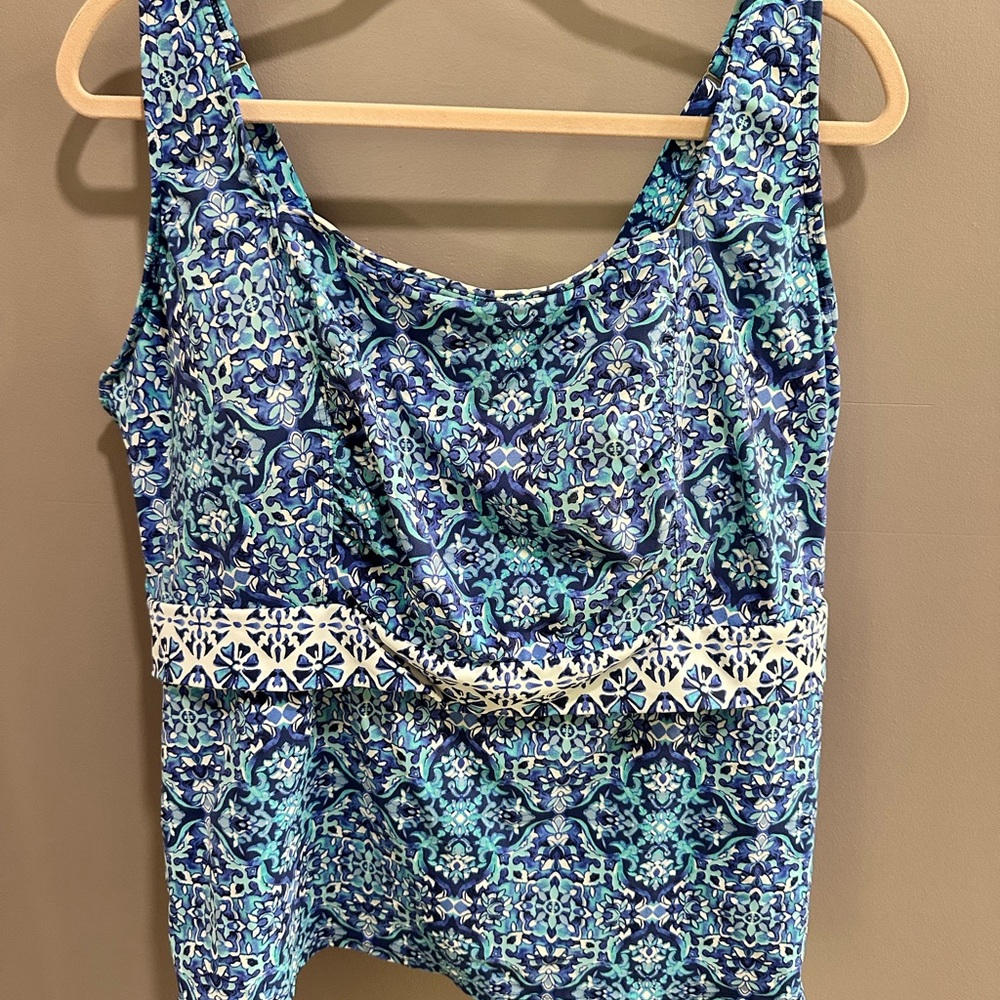 Lands' End Tankini Top Underwire 18W DDD - Picture 1 of 5